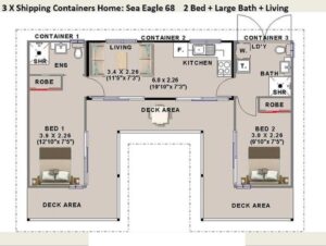 3 Bedroom Shipping Container Home Plans