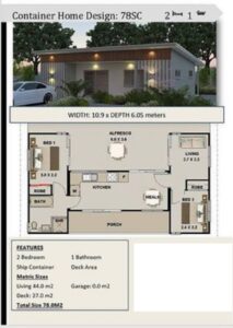 3 Bedroom Shipping Container Home Plans