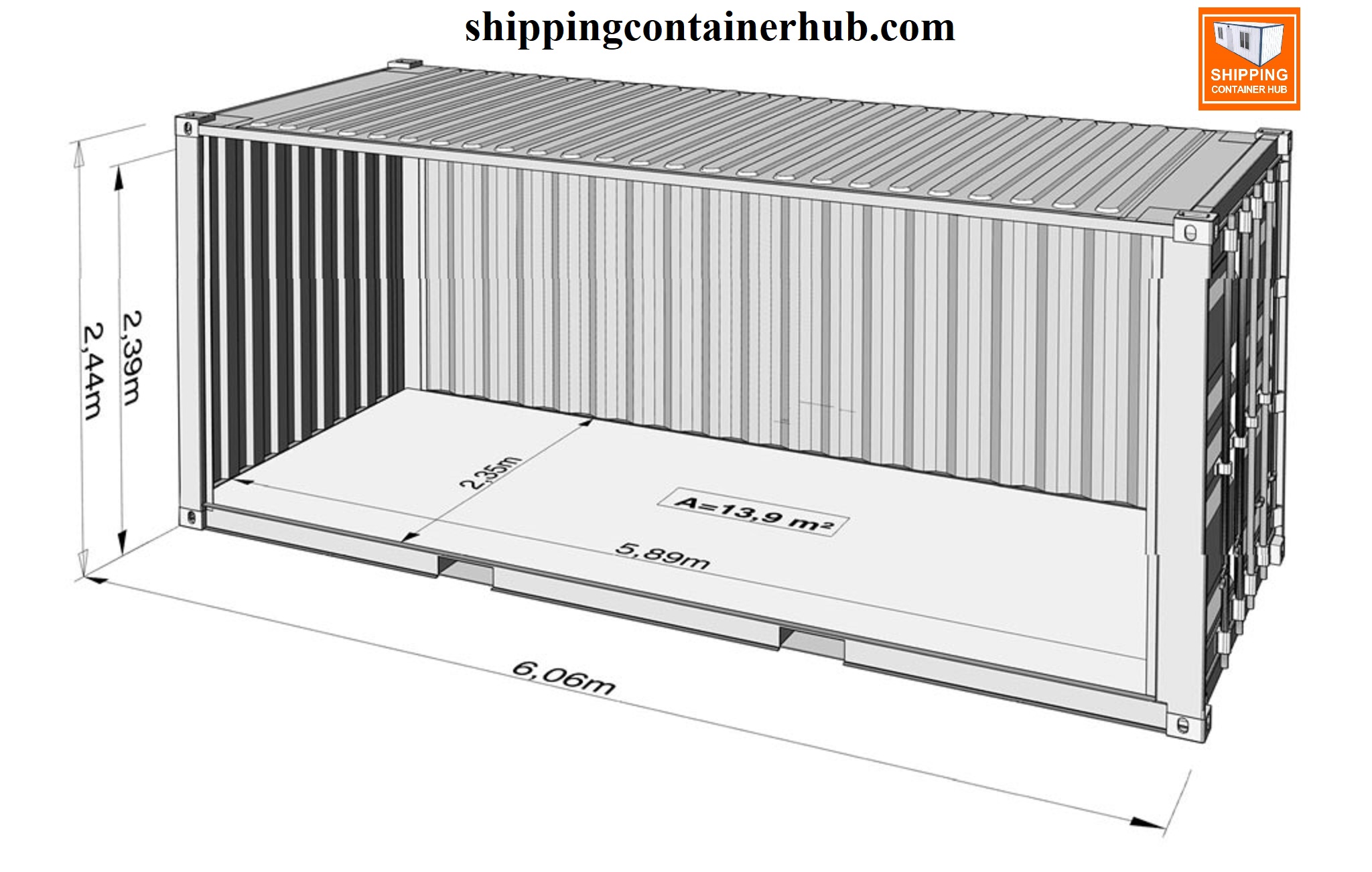 40 foot shipping container dimensions