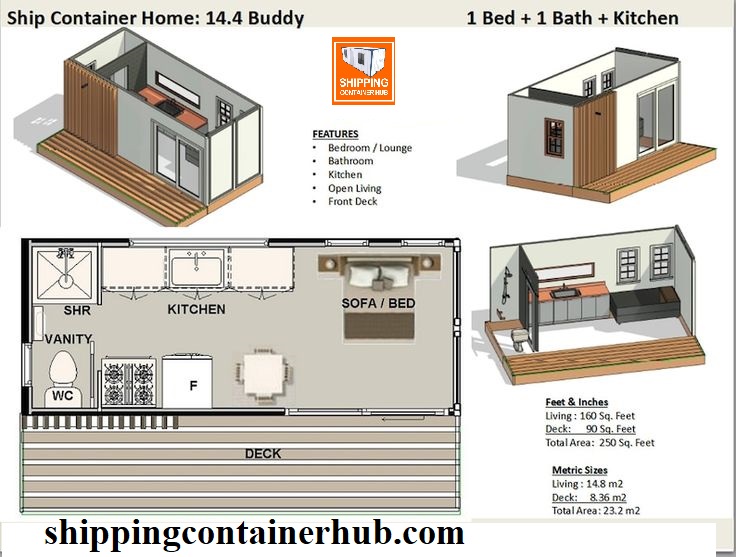 40 foot shipping container dimensions