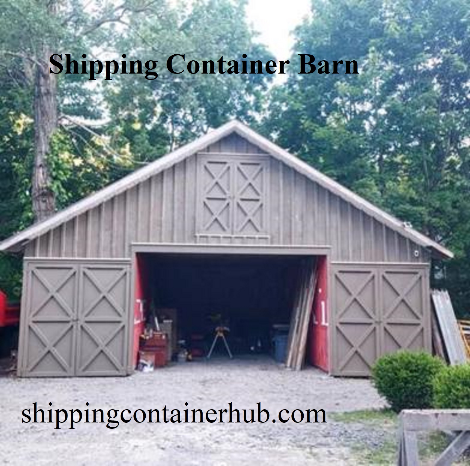 shipping container barn