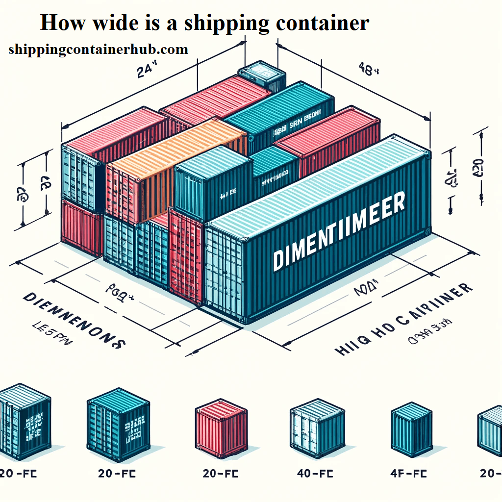 How wide is a shipping container