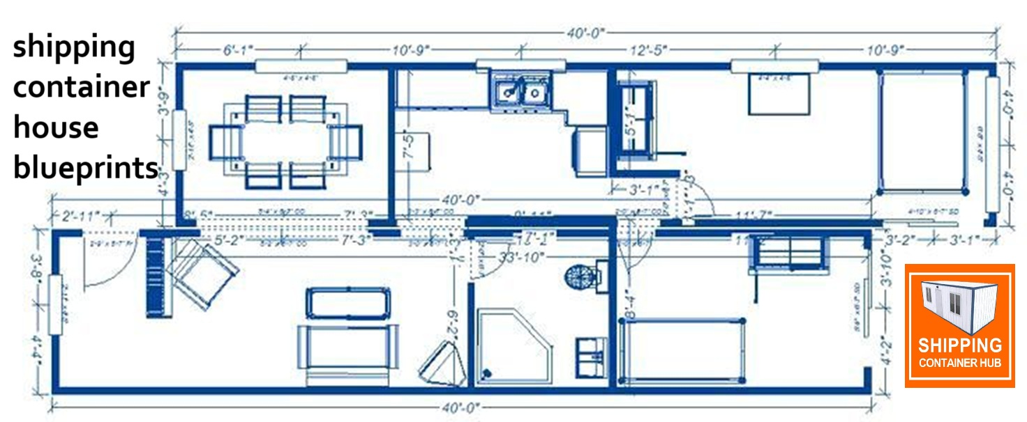 shipping container house blueprints