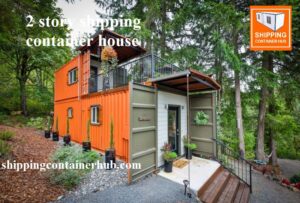 2 story shipping container house