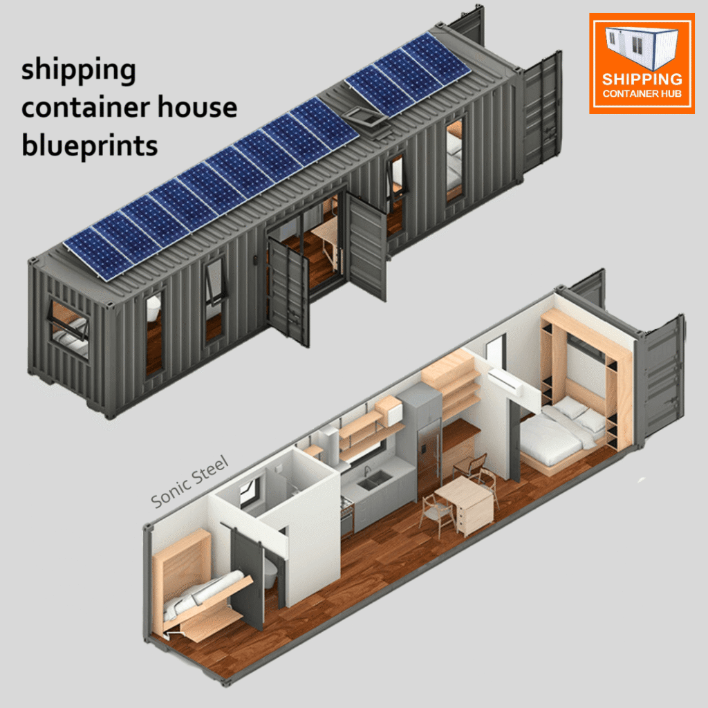 shipping container house blueprints